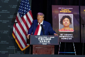 Trump hosts a campaign event at the Prairie du Chien Area Arts Center