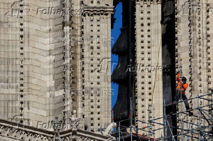 The Notre-Dame de Paris cathedral before its reopening