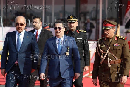 Military parade to celebrate the 104th anniversary of the founding of the Iraqi army, at the Camp Taji military base on the outskirts of Baghdad