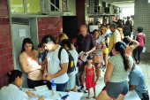 Vacinao contra a febre amarela no Centro Municipal de Sade Maria Augusta Estrella