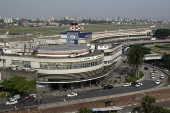 Vista da fachada do aeroporto de Congonhas (SP)