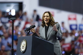 US Vice President Harris Campaigns in Madison, Wisconsin