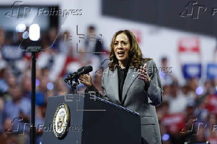 US Vice President Harris Campaigns in Madison, Wisconsin