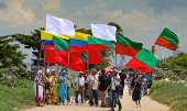 Indgenas colombianos navegan ro Magdalena de camino a la COP16 y denuncian contaminacin