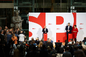 Social Democratic Party (SPD) press conference in Berlin