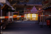 Site where a car drove into a crowd at a Magdeburg Christmas market in Magdeburg