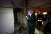 People visit Sednaya prison, which was known as a slaughterhouse under Syria's Bashar al-Assad rule in Sednaya