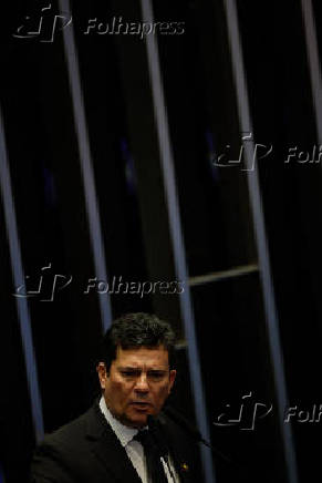O senador Sergio Moro, alvo de ao que pede sua cassao na Justia Eleitoral 