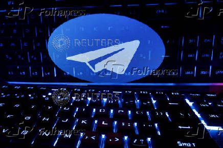 FILE PHOTO: Illustration shows Telegram logo