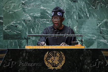 FILE PHOTO: Nigeria's President Bola Ahmed Tinubu addresses the 78th Session of the U.N. General Assembly in New York