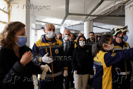 French Foreign Minister Barrot and German Foreign Minister Baerbock visit Sednaya prison