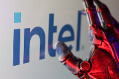 FILE PHOTO: Illustration shows Intel logo