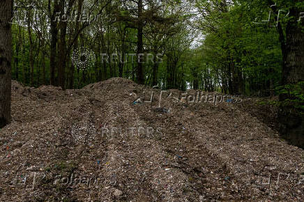 Ancient woodland closed after years of illegal dumping of commercial waste, in Ashford