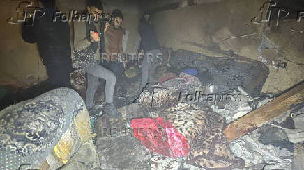 Aftermath of Israeli military operation in Beit Lahiya, in the northern Gaza Strip