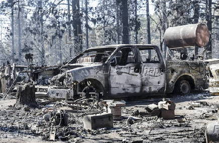 Park Fire in Butte County, Califonria burns over 170,000 acres