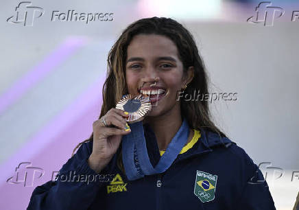 Rayssa ganha o bronze no skate nos Jogos de Paris