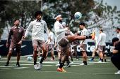 treino aberto do corinthians no ct joaquim grava