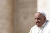 Pope Francis leads Wednesday's general audience in Saint Peter's Square