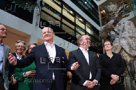 Press conference on SPD chancellor candidate for German 2025 federal election