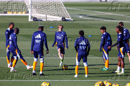 Entrenamiento del Real Madrid