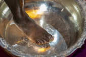 Foot-Washing ceremony on Maundy Thursday in Cathedral of Braga
