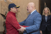 El fiscal de la CPI, Karim Khan, se rene con Gustavo Petro en Bogot