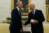 U.S. President Joe Biden meets with NATO Secretary General Jens Stoltenberg in Washington