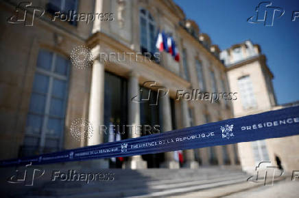 Weekly cabinet meeting at the Elysee Palace in Paris