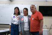 A Vice de Tabata Amaral, Lcia Frana e o ministro Mrcio Frana, votaram no colgio eleitoral Ludovina Creddio Peixoto