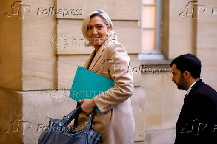 French PM meets the parliamentary leader of the RN party Marine Le Pen in Paris