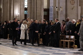 Sunday mass at Notre Dame Cathedral in Paris