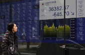 Tokyo stock index plunge following US economy concerns