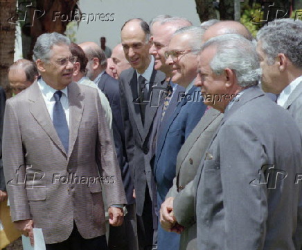 O presidente Fernando Henrique Cardoso