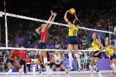 Semifinal de vlei de quadra feminino, nas Olimpadas de Paris 2024