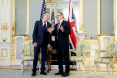 British Prime Minister Starmer meets US State Secretary Blinken in London