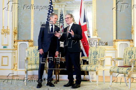 British Prime Minister Starmer meets US State Secretary Blinken in London