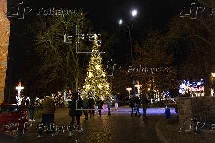 'Gardens of Light' Christmas illumination in Plock