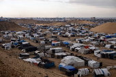 Heavy rain flooded tents in Khan Yunis camp