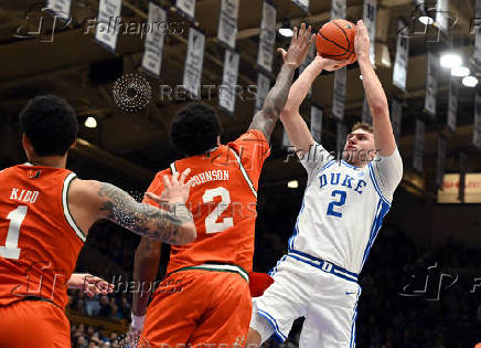 NCAA Basketball: Miami (FL) at Duke