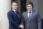 Macron recibe a Milei antes de que arranquen oficialmente los Juegos Olmpicos de Pars