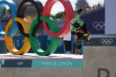 Final de skate park masculino nas Olimpadas de Paris 2024