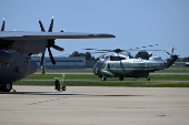 U.S. President Joe Biden boards Marine One as he departs for Washington from the Delaware Air National Guard Base in New Castle