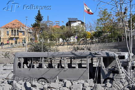 Damage following Israeli airstrikes near ancient ruins of Baalbek, Lebanon