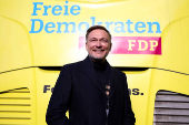 FDP leader and former German Finance Minister Lindner attends an election campaign rally, in Potsdam