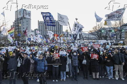 Rally demanding the detention of the impeached South Korean President Yoon Suk Yeol