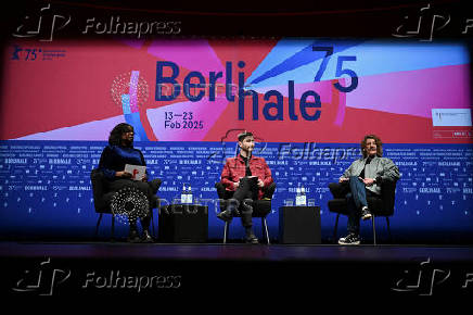 Director Tricia Tuttle holds a press conference ahead of the 75th Berlinale International Film Festival in Berlin