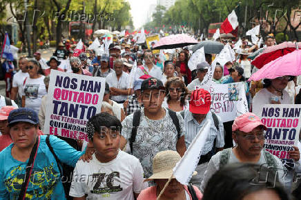 March marking the International Day of Political Prisoners in Mexico City