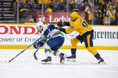 NHL: Stanley Cup Playoffs-Vancouver Canucks at Nashville Predators