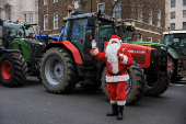 Demonstration in support of farmers, in London