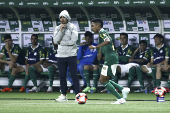 Partida entre palmeiras e red bull bragantino pelo campeonato paulista de futebol